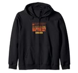 The Secret of Happiness? Intense Workouts Motivational Quote Zip Hoodie