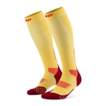 CEP Core Run Socks Tall 5.0 Röd / Gul - Handla nu på Loparshop.se!