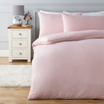 Silentnight Supersoft Plain Blush Pink Bedding Set -Kingsize Kingsize