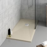 Receveur de Douche 100x80 Rectangle - Composite Crème - Nazca