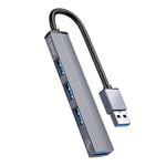 ORICO AH-A13 1*USB 3.0 + 3*USB 2.0 HUB 4-porttinen alumiiniseoksesta valmistettu USB-jakaja Macbook Pro PC -tietokoneelle