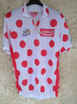 Maillot à pois cycliste Supermarché Champion vintage shirt maglia TOUR DE FRANCE