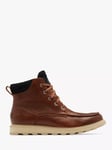 SOREL Madson Moc Toe Leather Waterproof Ankle Boots, Brown