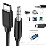 3.5mm Jack AUX Adapter Cable Cord to Car Audio for iPhone 16 Pro Max Samsung S24