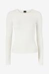 Gina Tricot - Topp Soft Touch Crew Neck Top - Vit