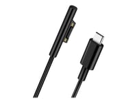 Microconnect - Usb-Laddningsadapter - Surface Connect (Hane) Till 24 Pin Usb-C (Hane) - 1.5 M - Svart - För Microsoft Surface Book 3, Laptop 2, Laptop 3, Pro, Pro 3, Pro 4, Pro 6, Pro 7, Pro X