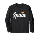 Spanish Souvenirs Makes My Heart Skip A Beat I Love Spain Long Sleeve T-Shirt