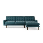 EA Habitat Fenner Right Hand Corner Sofa - Teal Dark Leg 4 Seater