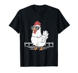 Chicken Sunglasses Animal Farm Funny For Farmer Men Women T-Shirt