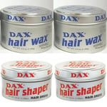 2x Dax Hair Dress Wax Hair Shaper And 2x Dax Hair Wax Washable 99g