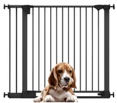 Bettacare Dog Safety Gate, SafeStep Pet Pressure Gate, Black, 110cm - 117cm