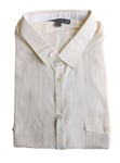 John Varvatos Eggshell Double Pocket Button Down Shirt NWT