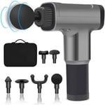 LYWIR Percussion Muscle Massager Gun Professional Deep Tissue Massage Gun Handheld Hammer Massager,with 6 Massage Heads,for Pain Relief