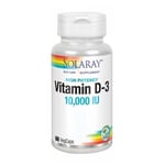 Vitamin D-3 10,000 IU 60 Caps By Solaray