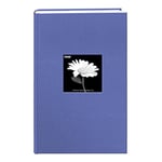 Tissu Cadre photo de couverture Album 300 poches contenir jusqu'à 4 x 6 photos, Bleu ciel