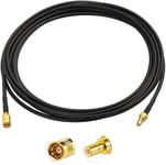 Câble Rallonge Smb Mâle À Smb Femelle 3M /9.84Pieds Câble Coaxial Rg174 Compatible Avec Antenne Dab Autoradio Radio Fm Voiture Kenwood Pioneer Pure Jvc Alpine Clarion Multi-Voies