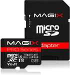 Carte Mémoire Microsd 256Go Classe 10 V30 U3, Vitesse De Lecture Allant Jusqu'À 95 Mo/S, Pro Series (Adaptateur Sd Inclus)