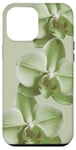 Coque pour iPhone 13 Pro Max Orchidée verte, fleur verte