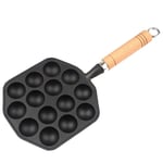 Takoyaki Baking Pan Iron 14 Cavities Multi-Functional Barbecue Plate Z8F37381