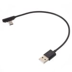 Universal datorkabel vinklad USB type-C till USB laddning synkning 0.2M Vit