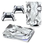 Kit De Autocollants Skin Decal Pour Manette De Jeu Camouflage Pour Console De Jeu Ps5, Version Cd-Rom T1289