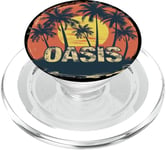 Cool Oasis in Desert with Palm Trees Costume PopSockets PopGrip for MagSafe