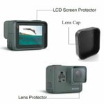 GoPro Hero 5, 6 LCD Screen Protector Film + Lens Protector Film Foil + Lens Cap