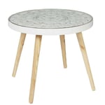 Table basse plateau arabesque 50 cm