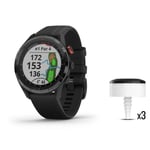 Garmin Rannekello Approach® S62 Bundle Hopeinen