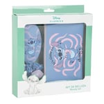 CERDÁ LIFE'S LITTLE MOMENTS - Set de beauté Stitch - Bleu - Set Complet - Comprend Une Brosse à Cheveux, 2 nattes et Un étui - Produit Original