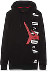 NIKE Men Jumpman Air Lwt Po Sweatshirt - Black/Gym Red, 4X-Large