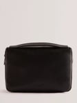 Ted Baker Giorjio Leather Wash Bag, Black