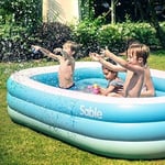 LARGE INFLATABLE PADDLING POOL KIDS FUN FAMILY SWIMMING POOLS GARDEN OUTDOOR