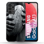 Coque pour Samsung Galaxy A13 / A04S Sport Rugby Ballon Vintage