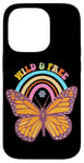 iPhone 14 Pro Wild & Free Butterfly Rainbow Retro Vibes Case