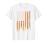 Beekeeping American Flag Honeycomb Honey Bees Beekeeper T-Shirt