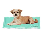 Relaxdays Self-Cooling Dog Mat, 20 x 35 cm, Wipeable, Gel Pad, Cooling for Animals, Turquoise