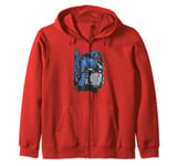 Transformers: Rise of the Beasts Optimus Dripping Retro Shot Zip Hoodie