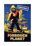 Wee Blue Coo Movie Film Forbidden Planet Sci Fi Adventure Robot Picture Wall Art Print