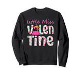 Miss Valentine Pink Flowers Love Valentine's Day Sweatshirt