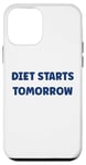 Coque pour iPhone 12 mini Simple funny diet quote Diet stars tomorrow