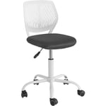 Chaise de Bureau Ergonomique Fauteuil Pivotant Chaise pour Ordinateur Réglable Sobuy FST64-W