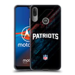 Head Case Designs Officiel NFL Tache New England Patriots Logo Coque en Gel Doux Compatible avec Motorola Moto E6 Plus