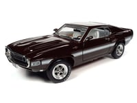 Autoworld 1969 SHELBY GT500 MUSTANG Royal Maroon AMM1290 1/18 Scale