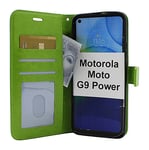 Crazy Horse Wallet Motorola Moto G9 Power (Grön)