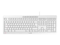 CHERRY STREAM KEYBOARD - Clavier - USB - Italien - commutateur : CHERRY SX - blanc grisé