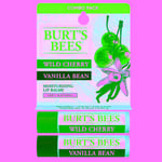 Vanilla Bean And Wild Cherry Lip Balm Blister Box 0.15 Oz By Burts Bees