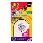 The Big Cheese Battery Powered Mouse Repellent Plug-In, Humane, Ultrasonic Rodent Pest Deterrent for the Home, Safe for Use Around Cats and Dogs, White