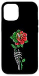 Coque pour iPhone 15 Drapeau du Portugal Squelette Rose Portugal Cadeaux Love Portugal