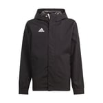 adidas Unisex Kids Jacket Entrada 22 All-Weather Jacket, Black, IK4014, 164